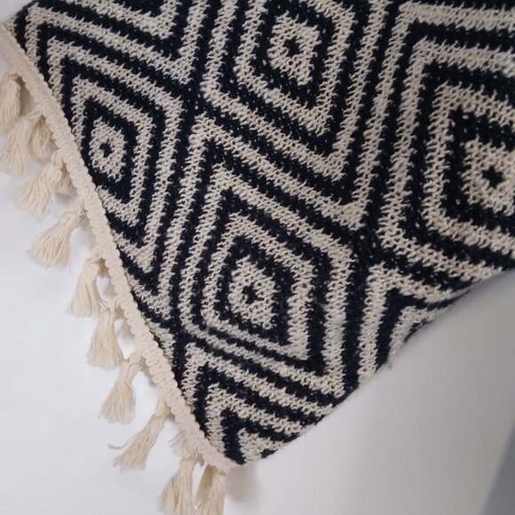 World Market Boho Aztec Tassel Open Front Cardigan OS - Picture 4 of 9